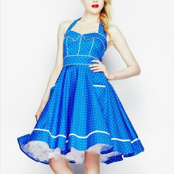 🚫SOLD🚫 Hell Bunny Vixen Blueberry Buckle Dress - Picture 6 of 6